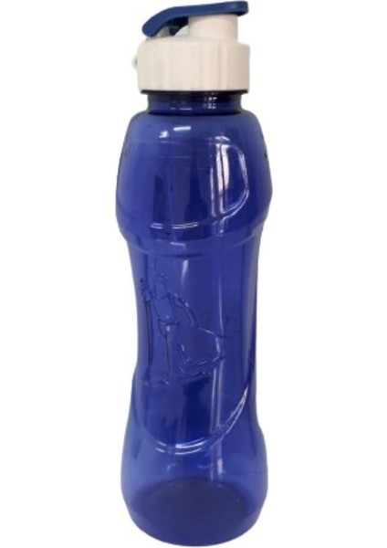 Plastik Suluk Sporcu Matarası - 750 ml - Mavi Renkli