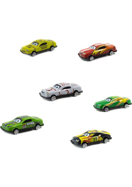 1:55 Ölçek Metal Model Arabalar Altılı Set 8 cm