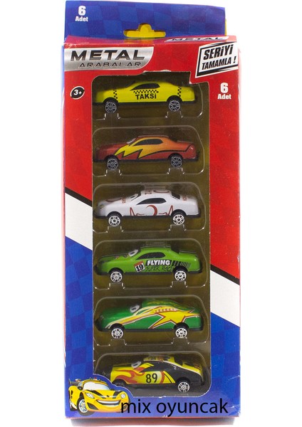 1:55 Ölçek Metal Model Arabalar Altılı Set 8 cm fiyatları