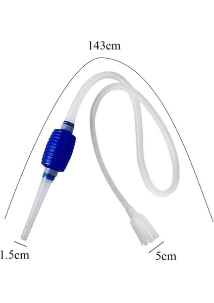 Akvaryum Sifon Temizleyici Pompa Tankı Çakıl Filtresi Su Değişimi Pompa Tüpü (Yurt Dışından)