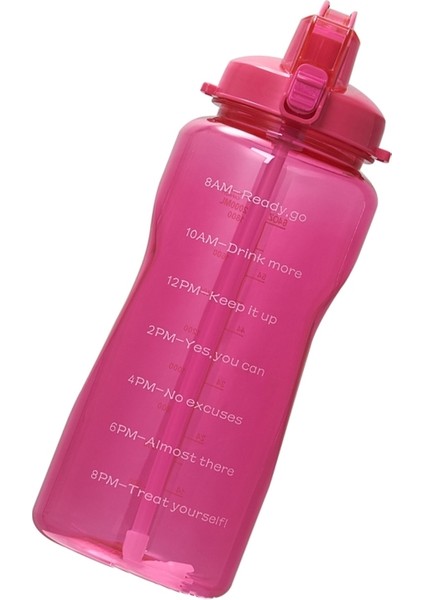 2000 ml Hasır Şişeli Sıçrama Kapağı Kırmızı (Yurt Dışından)