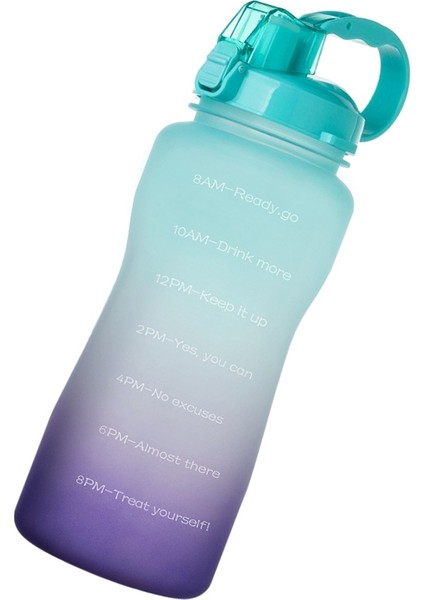 2000 ml Hasır Şişeli Sıçrama Kapağı Yeşilden Mora (Yurt Dışından)
