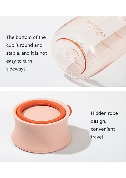 Dış Mekan Taşınabilir Su Bardağı 460 ml Portakal (Yurt Dışından) fırsatları