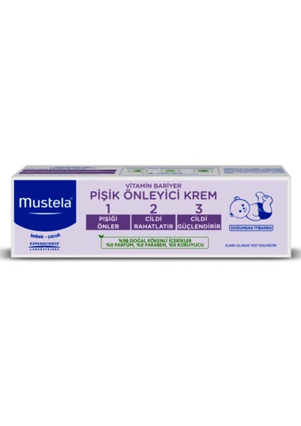 Vitamin Bariyer Pişik Önleyici Krem - Vitamin Barrier 1-2-3 Cream 100 ml Yeni Tarihli