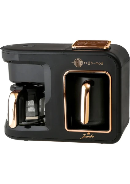 Hatır Plus Mod 5 In 1 Black Copper Çay ve Kahve Makinesi