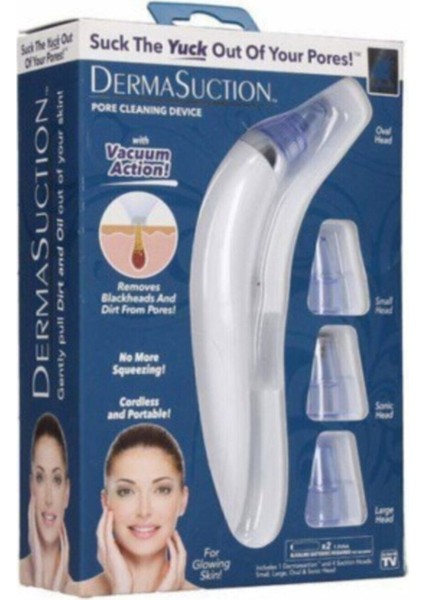 Derma Suction 40 Kpa Vakumlu Siyah Nokta ve Yüz Temizleme Cihazı