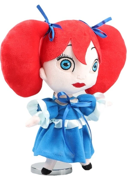 Poppy Playtime Kızıl Saçlı Kız Bebek Peluş 0yuncak 25cm - Mavi/Kırmızı (Yurt Dışından)