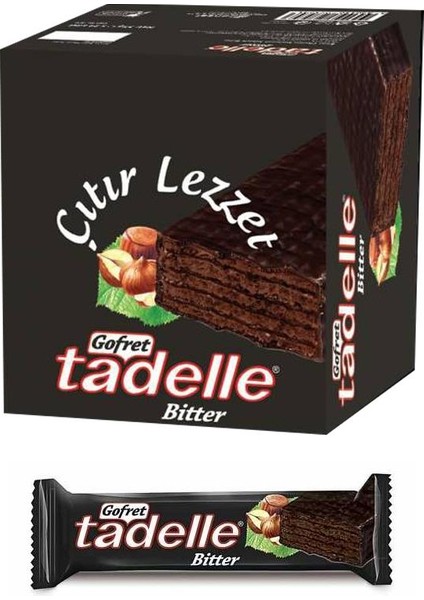 Bitter Çikolatalı Gofret 35 gr x 24 Adet modelleri