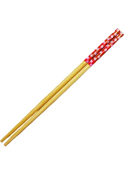 -Desenli Organik Bambu Çin Çubuğu Chop Sticks 10 Çift