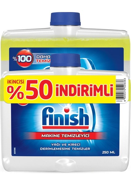 Finish Çift Etkili Limon Makine Temizleyici 2X250 ml