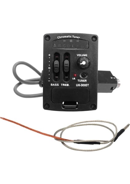 UK-300T Ukulele Piezo Pickup Preamp 2 Band Eq Tuner Sistemi Ukulele Eq 68 cm Için (Yurt Dışından)