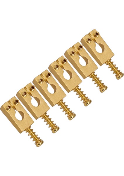 6 Adet 10.5X20MM Pirinç Altın Elektro Gitar Köprü Kilitli Eyer St Gitar Altın Için (Yurt Dışından)