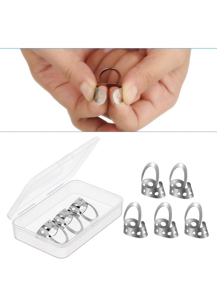 8 Adet Metal Gitar Parmak Picks Bas Gitar Banjo Fingerpicks Plectrums Gümüş Orta (Yurt Dışından) indirimleri