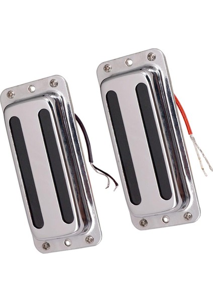 2 Parça 6 Dizeler Humbucker Çift Bobin Pikap Akustik Elektrikli Transdüser (Yurt Dışından)