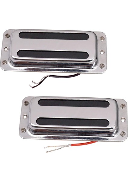 2 Parça 6 Dizeler Humbucker Çift Bobin Pikap Akustik Elektrikli Transdüser (Yurt Dışından)