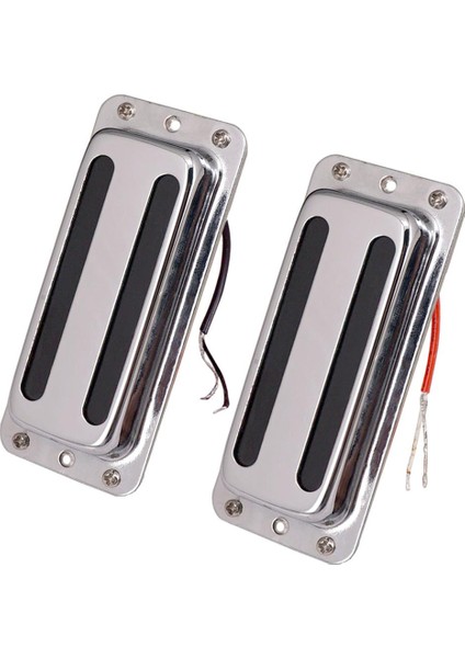 2 Parça 6 Dizeler Humbucker Çift Bobin Pikap Akustik Elektrikli Transdüser (Yurt Dışından)