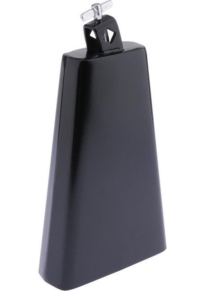 9 "yüksek Pitch Mountable Cowbell Inek Zili Vurmalı Müzik Enstrüman Siyah (Yurt Dışından)
