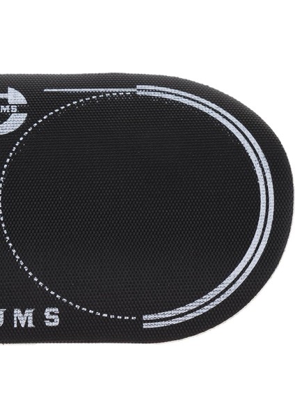 Bas Kick Davul Parçaları Için 2 Adet Çift Pedal Yama 12.8x6.5 cm Siyah (Yurt Dışından)