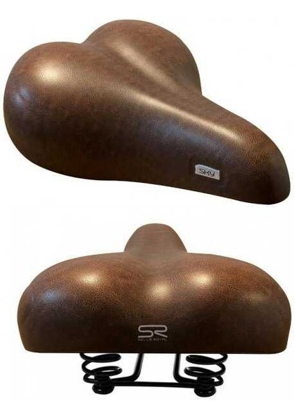 Selle Royal Sky Yaylı Geniş Sele -  Kahverengi