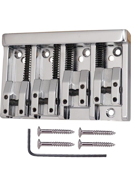 1 Set Demir 4 Dize Elektrik Bas Yedek Köprü Tailpieces 84 x 55MM (Yurt Dışından)