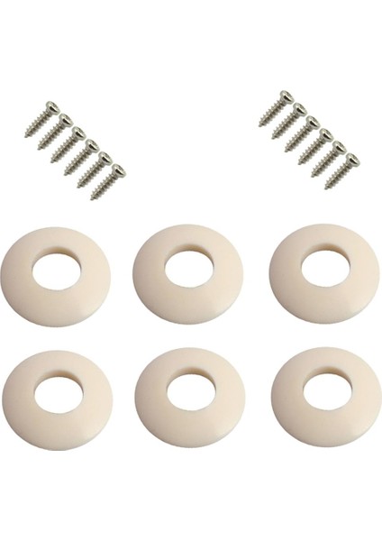 6 Adet Plastik Ferrules Gitar Tuning Pegs Makine Kafaları Için Contası (Yurt Dışından)