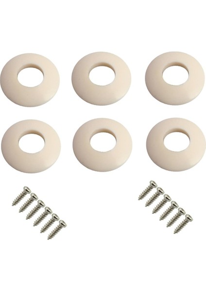 6 Adet Plastik Ferrules Gitar Tuning Pegs Makine Kafaları Için Contası (Yurt Dışından)