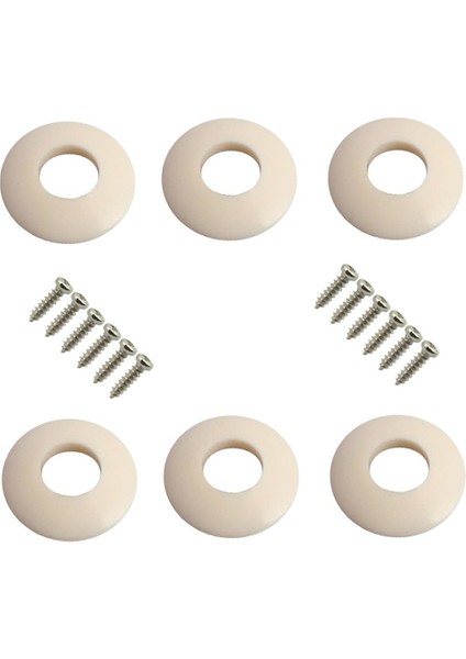 6 Adet Plastik Ferrules Gitar Tuning Pegs Makine Kafaları Için Contası (Yurt Dışından)