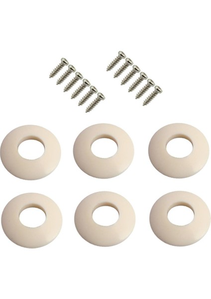 6 Adet Plastik Ferrules Gitar Tuning Pegs Makine Kafaları Için Contası (Yurt Dışından)