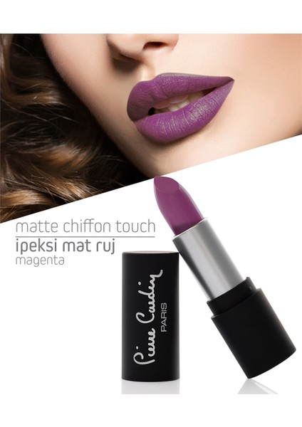 Pierre Cardin Matte Chiffon Touch Lipstick - Magenta 181 11193