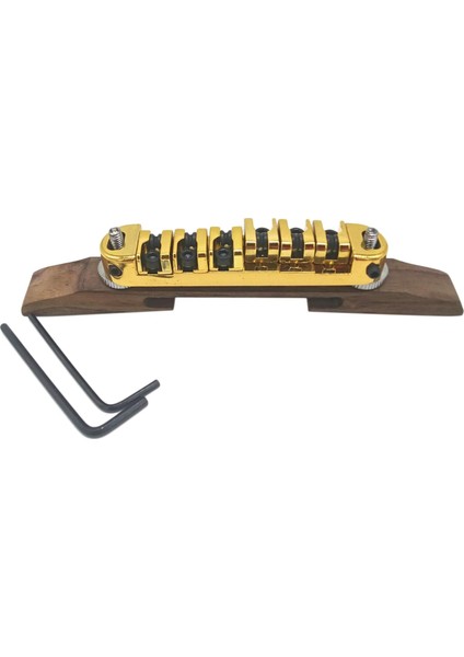 Köprü Rulo Eyer Archtop Gülağacı Taban Jazz Gitar Parçaları Altın (Yurt Dışından)