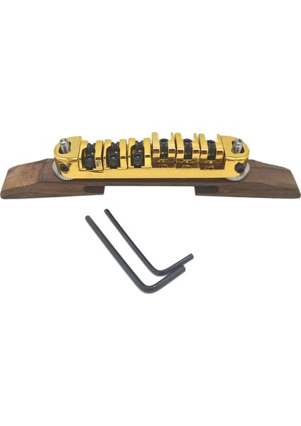 Köprü Rulo Eyer Archtop Gülağacı Taban Jazz Gitar Parçaları Altın (Yurt Dışından)