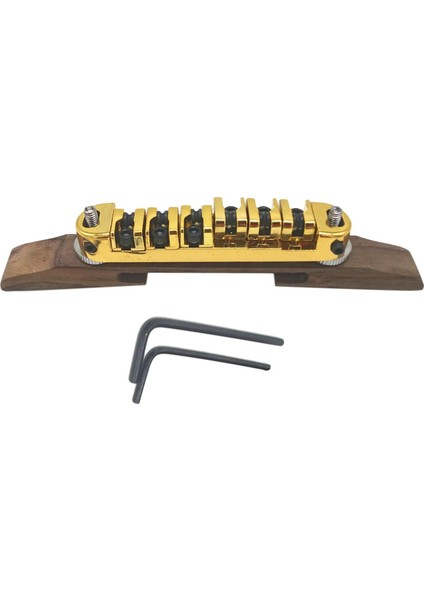 Köprü Rulo Eyer Archtop Gülağacı Taban Jazz Gitar Parçaları Altın (Yurt Dışından)