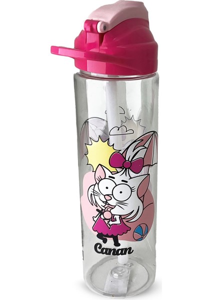 Kral Şakir Canan Modelli Pembe Su Matarası