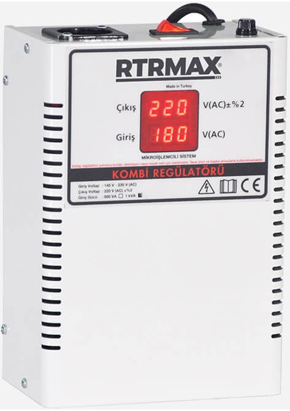 RTM5991 Voltaj Regülatörü 145-235V 1 Kva Röleli Tip