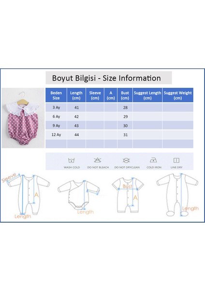 Puantiye Desenli Bebe Yakalı Kız Bebek Tulum indirimleri