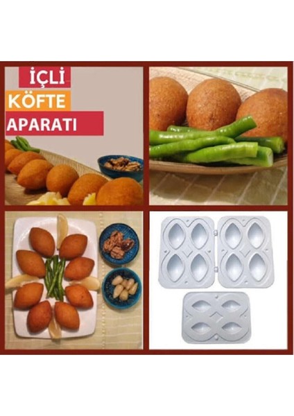 4 Bölmeli Pratik Içli Köfte Kalıbı Içli Köfte Aparatı fiyatları