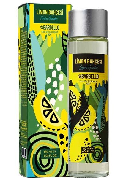Limon Bahçesi 180 ml Cam Dökme Kapak Kolonya Edc
