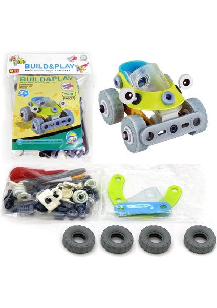 Build & Play - 3D Model Yarış Motosiklet Araba