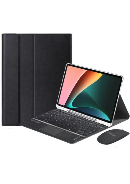 Xiaomi Pad 5 Bluetooth Touchpad Klavye+Mouse+Kalem Koymalı Kılıf BKK11
