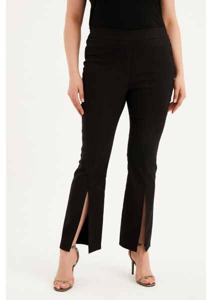 Beli Lastikli Önü Yırtmaçlı Pantolon fırsatları