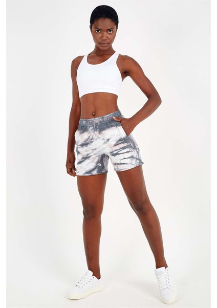 Sportswear Regular Kadın Şort Basic Antrasit Şort 19044