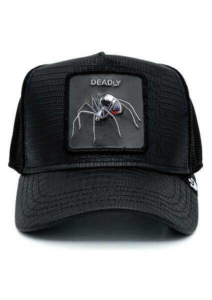 Goorin Brosgoorin Bros Deadly Encounter ( Karadul Örümcek Figürlü ) Deri Görünümlü Şapka 101-0821