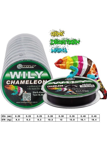 Chameleon Misina 100 mt Devamlı 0,30 mm
