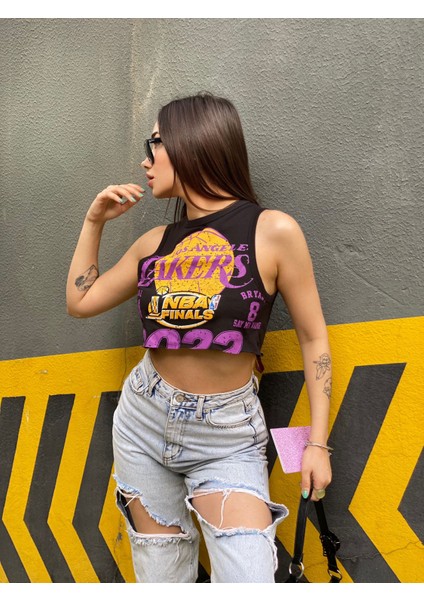 Lakers Baskılı Kolsuz T-Shirt