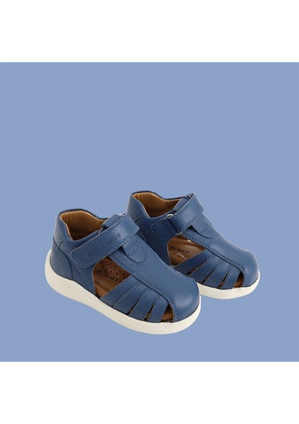 Winco Tek Cırtlı Deri Yumuşak Ilk Adım Sandaleti Kot Rengi fiyatları