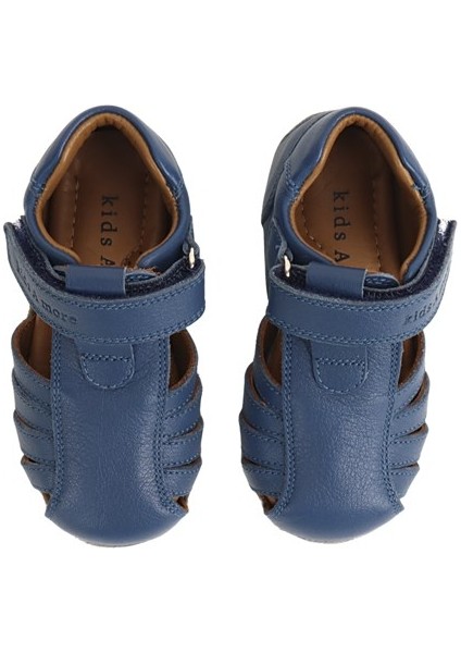 Winco Tek Cırtlı Deri Yumuşak Ilk Adım Sandaleti Kot Rengi indirimleri