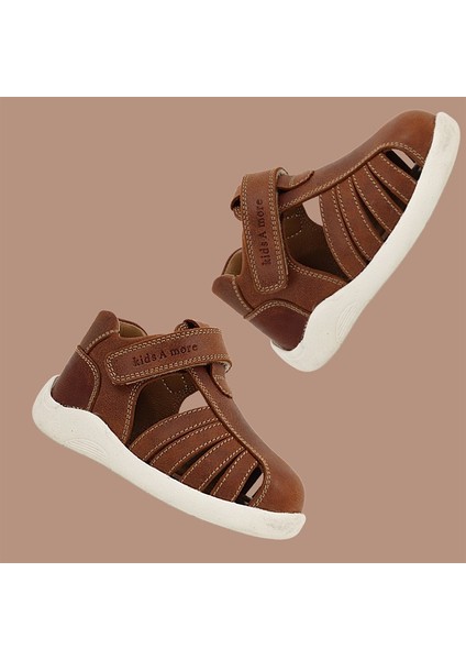 Winco Tek Cırtlı Deri Yumuşak Ilk Adım Sandaleti Taba Rengi fırsatları