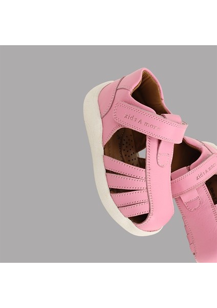 Winco Tek Cırtlı Deri Yumuşak Ilk Adım Sandaleti Pembe fırsatları