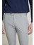 Slim Fit Gri Kaz Ayağı Kumaş Pantolon 8HF03KV17323M 3