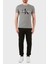 Erkek Core Monogram Slim Gri T-Shirt 4